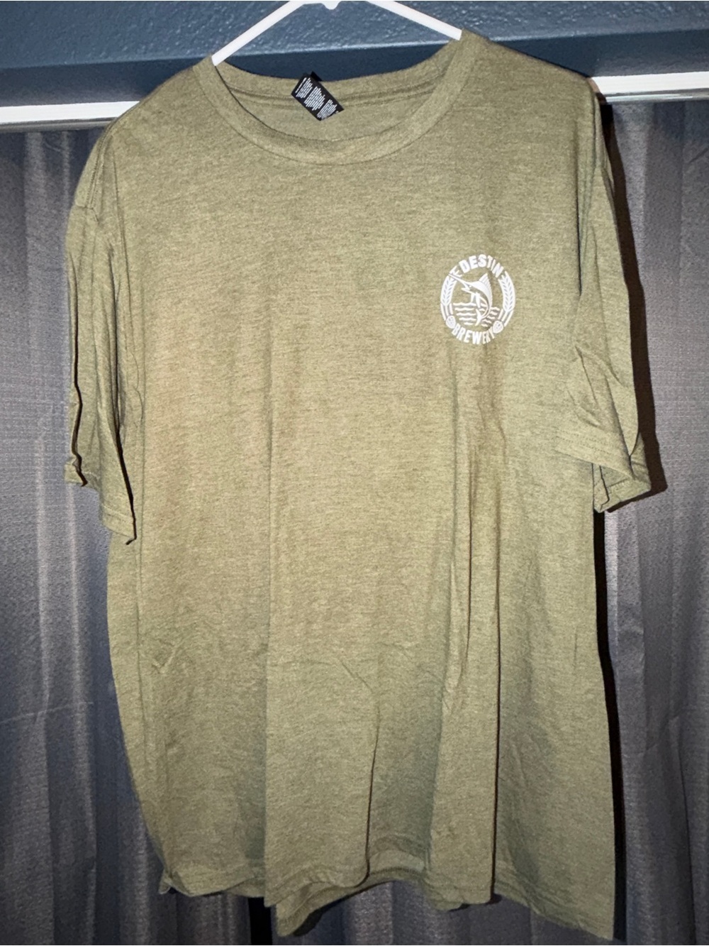 Destin Brewery Olive Green Men's Logo T-Shirt